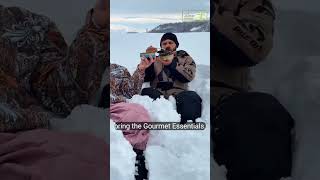 MMA Stars' Snow-Capped Caviar Feast! ❄️😂 #ArmanTsarukyan #JakePaul #shortschallenge
