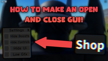 How to make an open and close gui in roblox studio! 2022 Best Script - Aquafy