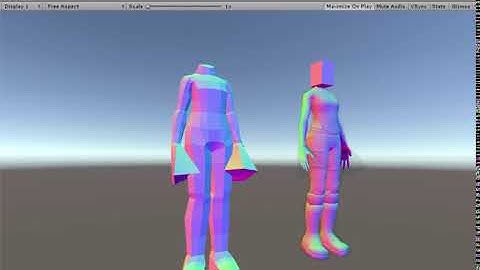 Blender mesh deform for Unity test 1