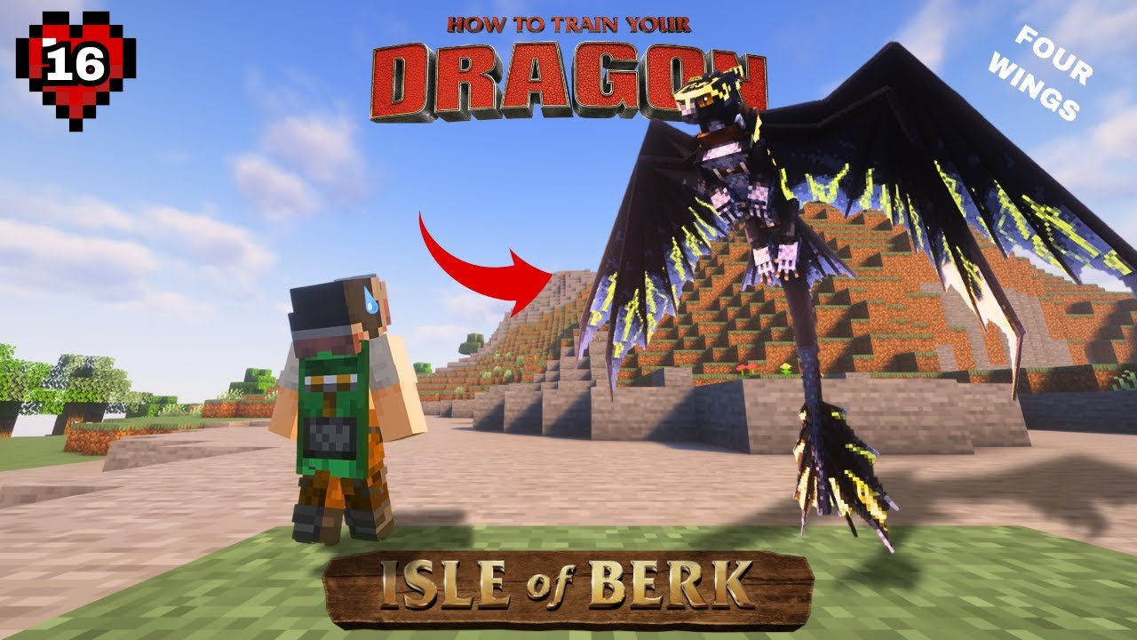 Minecraft - Isle of Berk | THIS NIGHT FURY HAS FOUR WINGS?!  [16]