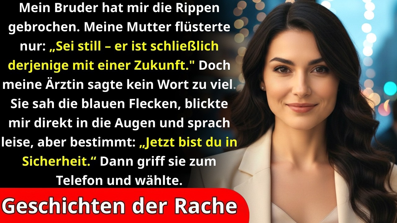 V koupelně jsem sípala se zlomenými žebry a slyšela matku šeptat přes dveře: „Buď zticha, zničíš mu budoucnost." Můj bratr mě právě zbil, protože prohrál zápas, a rodiče mě nutili lhát, že jsem...