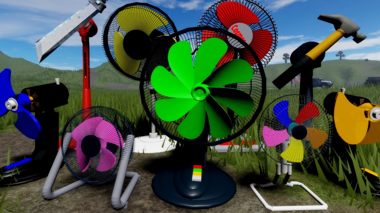 Эксперимент с шатающимся вентилятором в Roblox: ваша самодельная конструкция вентилятора неправил...