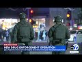 Los Angeles police and DEA agents conducting anti-drug operation in MacArthur Park