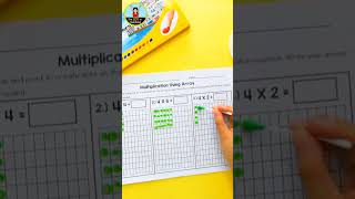 Multiplication Using Array Worksheets  Beginning Multiplication for 2nd, 3rd & 4th Grade