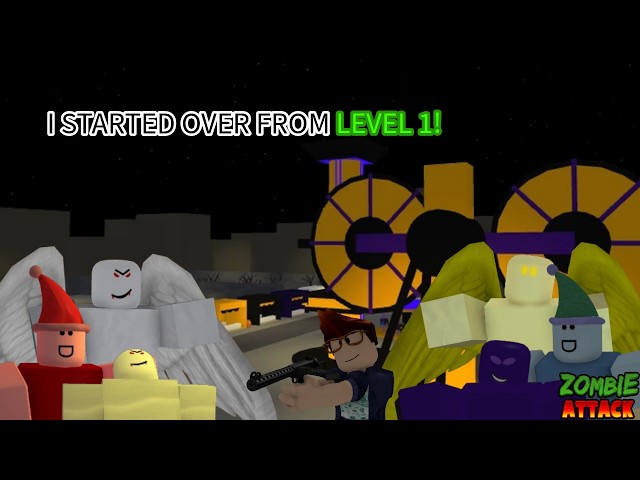 I STARTED OVER FROM LEVEL 1! - Roblox Zombie Attack - YouTube