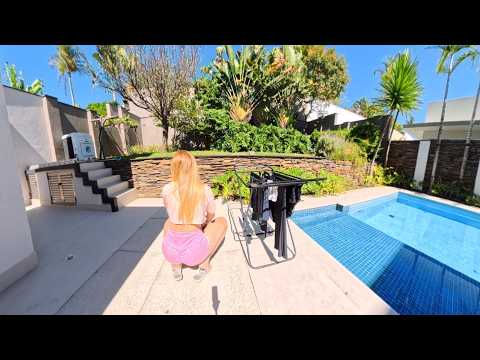HANGING CLOTHES TO DRY AND SUN HEAT TIPS | CLEANING IN VR (360 video)