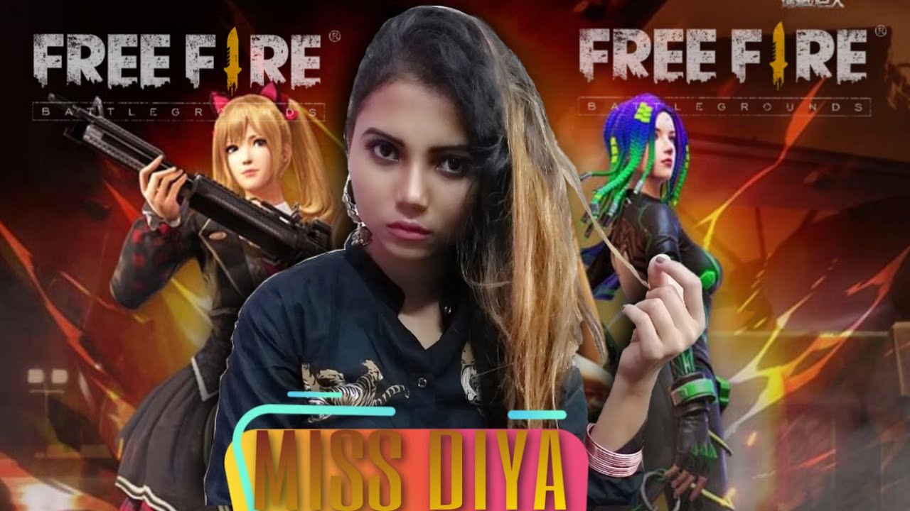 FreeFire Full Rush Ranked Gameplay Of Season 13 By Girl Player, Miss Diya, BlackPink Gaming