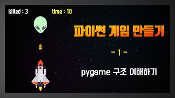 [파이썬으로 게임 만들기 강의] 1. pygame 구조 이해하기