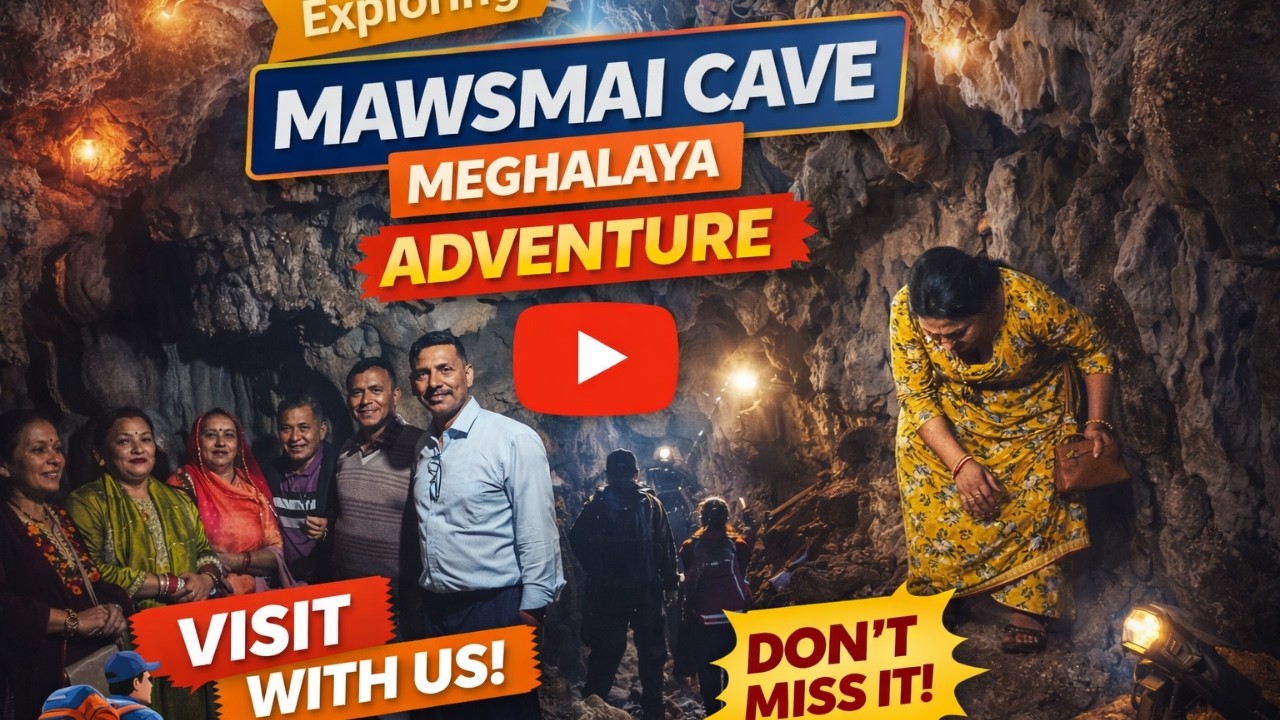 Scary Cave Experience in Meghalaya 😳 | Mawsmai Cave | मेघालय की मशहूर मॉसमाई गुफा की सैर