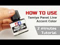 How to use tamiya panel line accent color  tutorial for beginners