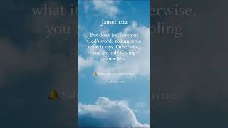 Don’t Just Listen | James 1:22 | Bible Verse #shorts #jesus #inspiration