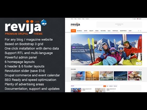 Revija - Drupal version. How to import database correctly.
