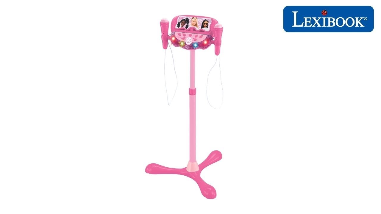 Lexibook Barbie, Microphone Bluetooth avec Fonction Changement de Voix,  Porte-téléphone Inclus, Enceinte intégrée, Rose, MIC240BB, Black, Taille  Unique : : Jeux et Jouets