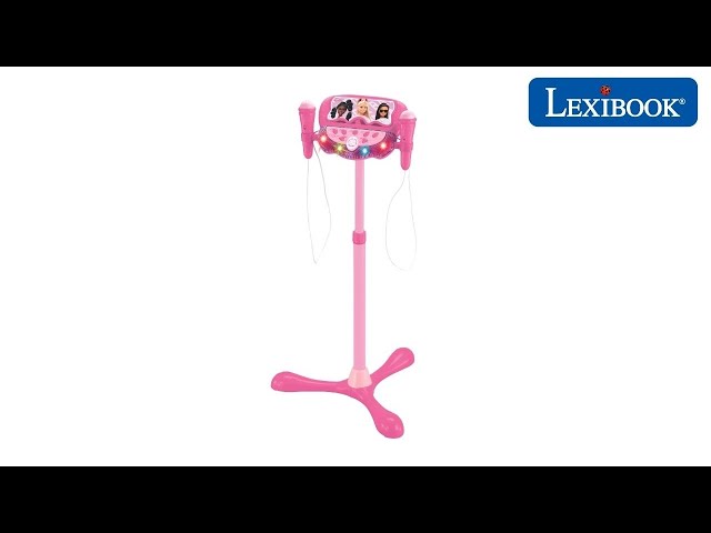 S160BB - Luminous stand microphone Barbie with 2 microphones - Lexibook 