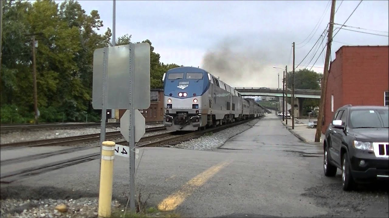 PRIVATE CAR! Amtrak PO30 in Connellsville, PA 9/21/14 YouTube
