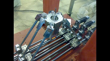 Hexaglide CNC parallel mechanism