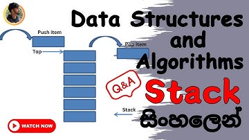 Stacks Using Java in Sinhala | Data Structures and Algorithms Part 01 2024 ( DSA Tutorial)