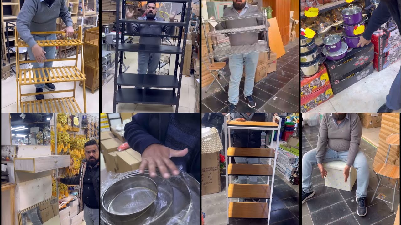 رفوف خشب رف حديد جدوره ميز ومرايه سله مواعين سله خضروات مجمع كلشي وكلاشي شارع فلسطين