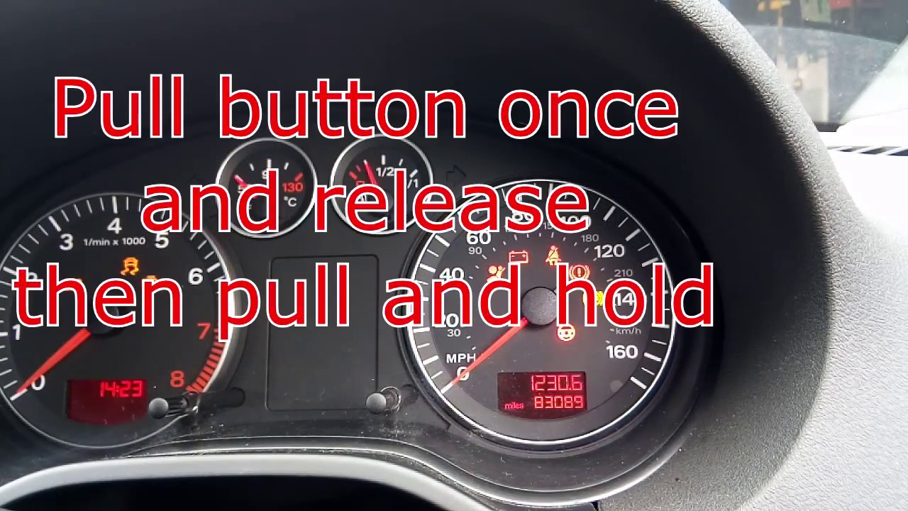 to reset oil service spanner reminder for audi 2009 2007 2010 tutorial - YouTube