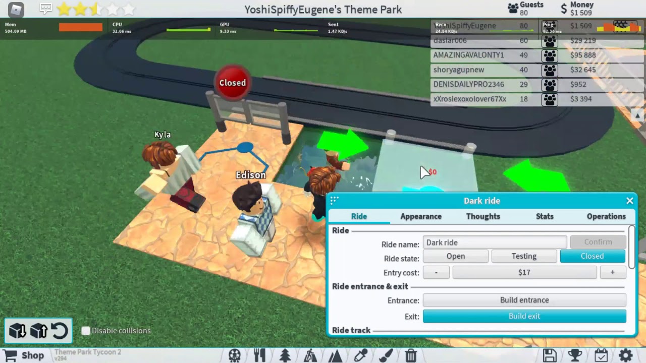 Roblox Theme Park Tycoon 2 (Road To 5 Stars) Part 4 - YouTube