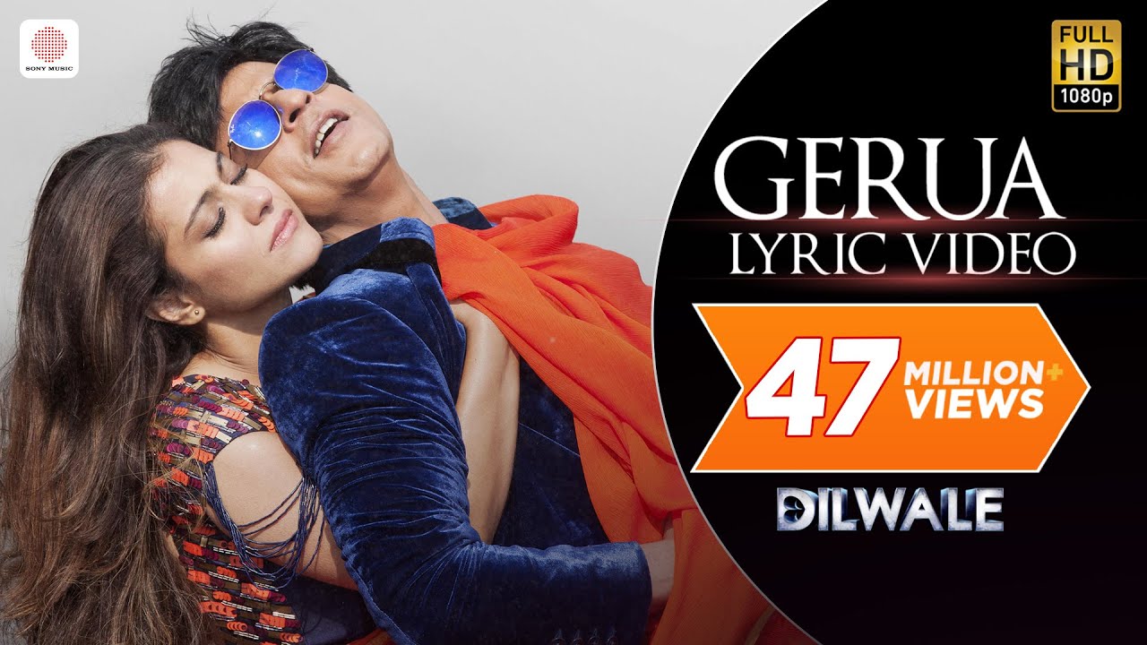 Dilwale  Gerua Lyric Video  Shah Rukh Khan Kajol  SRK Kajol Official Lyric Video