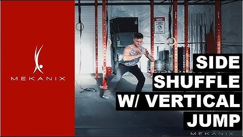 Side Shuffle with Vertical Jump Legs Conditioning Exercise