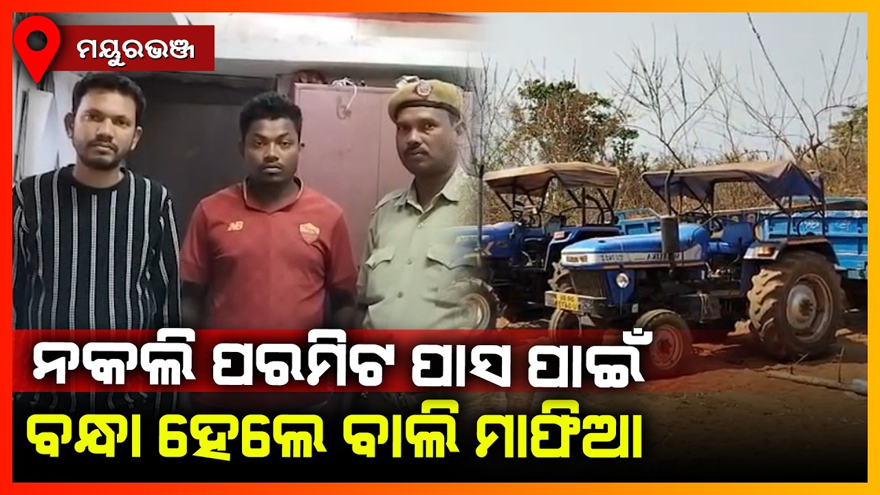 ନକଲି ପରମିଟ ପାସ ପାଇଁ ବନ୍ଧା ହେଲେ ବାଲି ମାଫିଆ || MAYURBHANJ NEWS