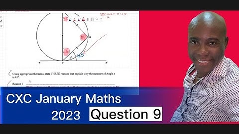 CXC|CSEC| January 2023 Maths Paper 2 Question 9 #dellymathsconcepts #cxcmaths #cicle #trigonometry
