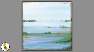 How To Paint Abstract Landscape / Swamp / Time Lapse / Procreate Art / iPad Art / Demo #306