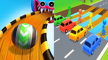 Sky Rolling Ball 3D VS Shape shifting Android iOS Gameplay (Level 111-115)