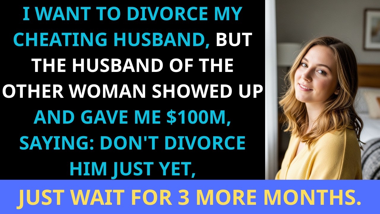 Preparing To Divorce My Cheating Husband His Mistress's Spouse Appeared Gave Me $100M Saying.