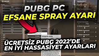 PC PUBG'DE SPRAY NASIL ATILIR  STEAM PUBG EN İYİ HASSASİYET AYARLARI | axi PUBG 2022