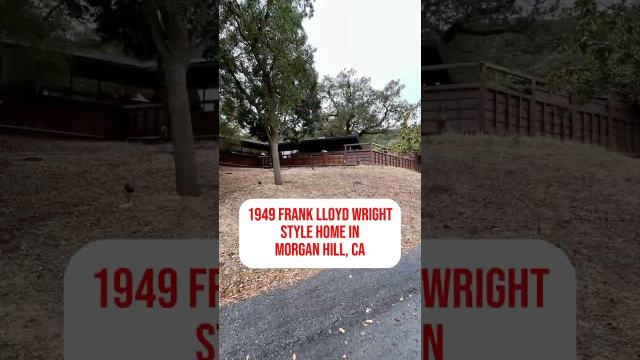 1949 Frank Lloyd style estate in Morgan Hill, CA | $1,849,000 