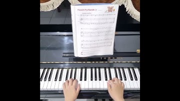 Thumbnail of Belajar cepat piano 1 lagu 39 detik #French-Fry Bandit #Yamaha class 13