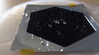 Water Droplets on Vantablack in Slow Motion (1)