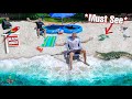 WE TURNED MY BACKYARD INTO A BEACH... (live fish)