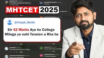 Low marks in MHTCET 2025 - Must Watch | Guidance by Ankush Sir