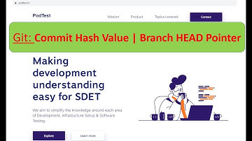 Git Commit Hash Value | Branch HEAD pointer