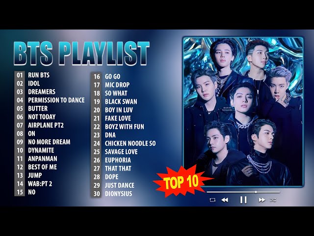 B.T.S (방탄소년단) - B.T.S PLAYLIST 2016-2023 UPDATED (MOST POPULAR SONGS) - B.T.S Dance/Hype Playlist class=