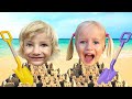 Play Outside at the Beach Song + more Kids Songs by Katya and Dima