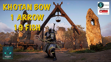 KHOTAN BOW 19 FISH WITH 1 ARROW, QUICKEST SILVER FARM IN ACVALHALLA