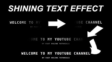 Pure CSS Shining Text Effect Animation - FOT