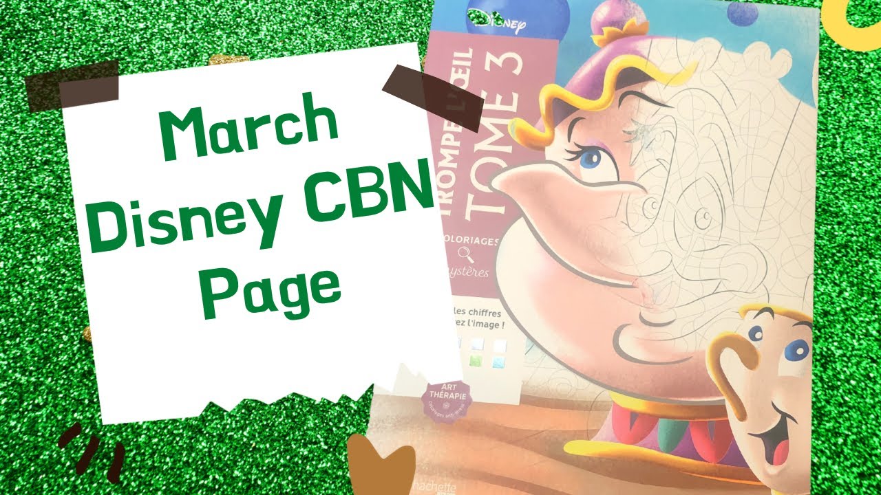 March Disney Color by Number Page