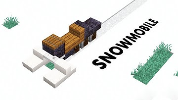 ❄ How to Build a Snowmobile in Minecraft! ❄