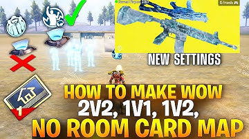 HOW TO MAKE  2  vs  2  setting M416  UMP WOW MAP PUBG MOBILE ||  #pubgmwow #wowpakistanseries