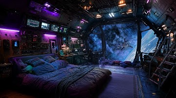 🎵 Space Station Refuge: Above the Earth | Ambient Music and Deep Space Sounds | 4K | 10 hours