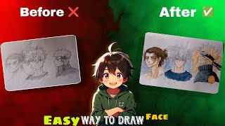 Master Anime Face Angles Easy Tutorial For Beginners Front, Side 34 View