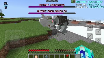 mutant vindicator vs mutant snow golem