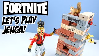 Fortnite Toys - Lets Play a game of Jenga with Crackshot! screenshot 2