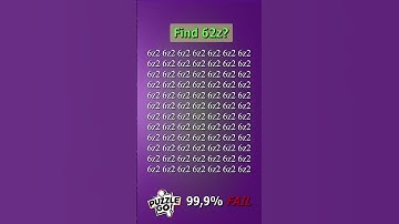 Find 62z where? | Brain Teaser IQ Test #shorts #different #puzzles #opticalillusion #quiz